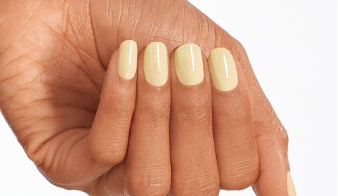 Spring 2023 Nail Colors - butter yellow