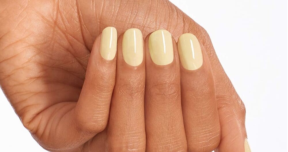 Your Ultimate Beauty Prep Checklist Before Jetting Off 4 Spring 2023 Nail Colors - butter yellow