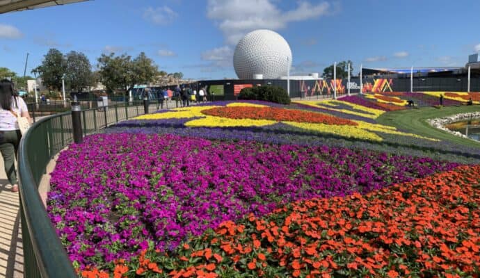 easter disney world flowers at epcot