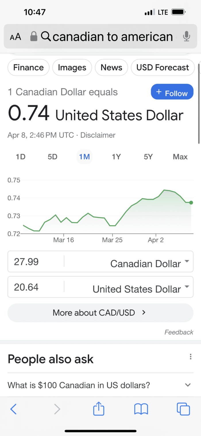 Clifton Hill Fun Pass at Costco - canadian money exchange rate