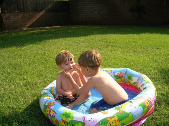 How To Stay Cool While Camping in the Summer Heat - inflatable pool