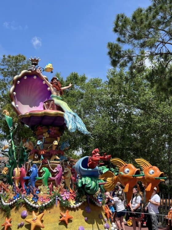 Disney World Off-Season - festival of fantasy parade ariel