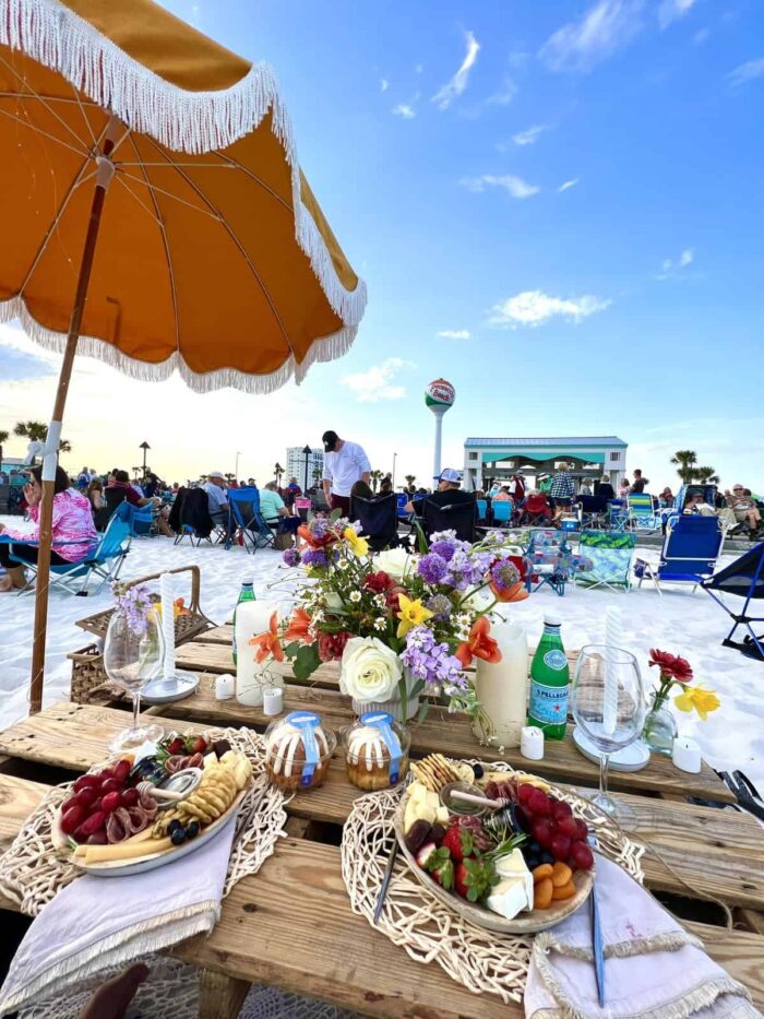 Fun Things to Do on a Pensacola Girls Getaway - private beach picnic
