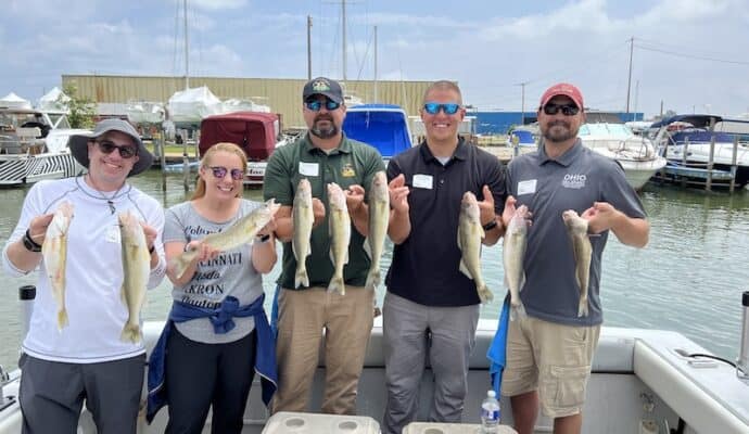 Governor's fish ohio day - walleye catch