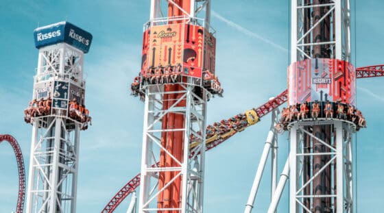 best thrill rides at hersheypark - triple drop tower
