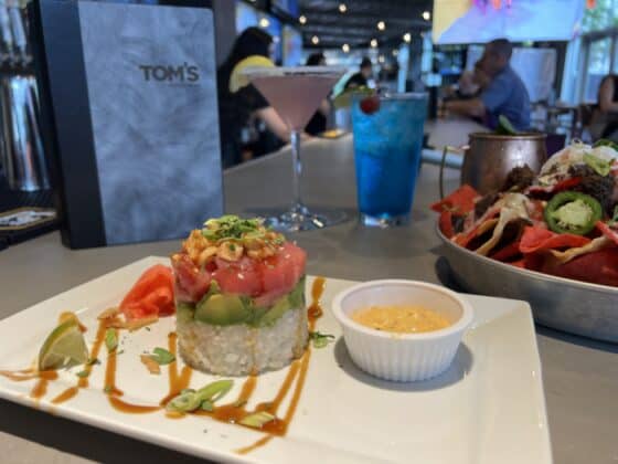 tom's watch bar pittsburgh - ahi tuna tower