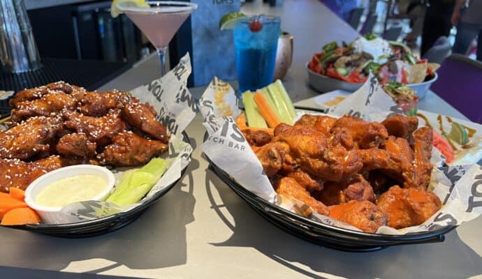 tom's watch bar pittsburgh wings - Korean BBQ and Spicy Buffalo