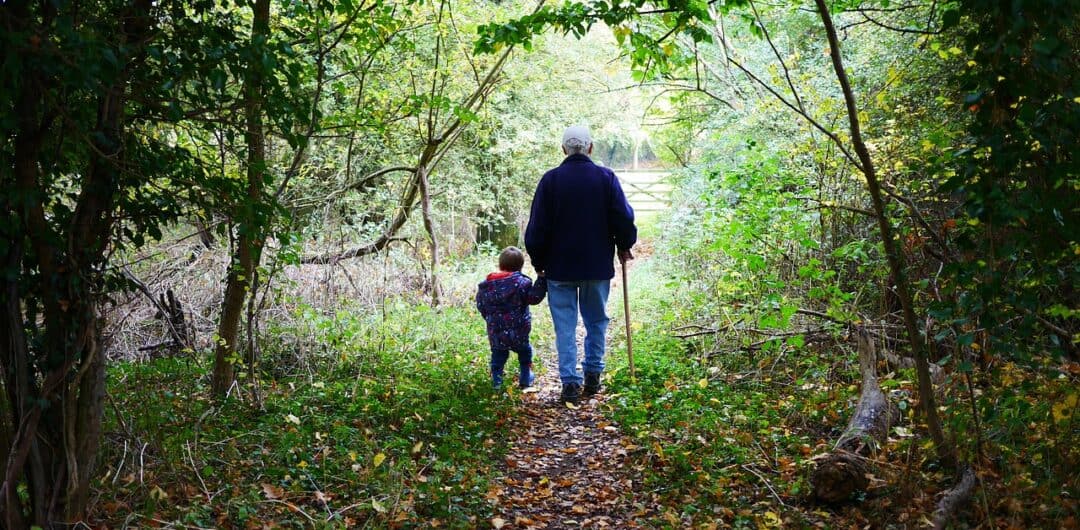 skip-gen travel - grandfather with young boy