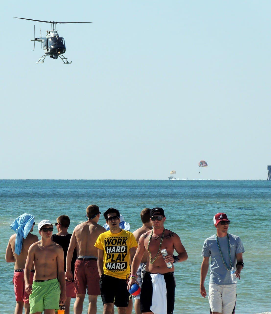 Avoid These Common Spring Break Mistakes - helicopter over ocean