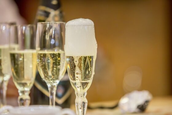 Champagne Swaps Worth Toasting - overflowing champagne glass