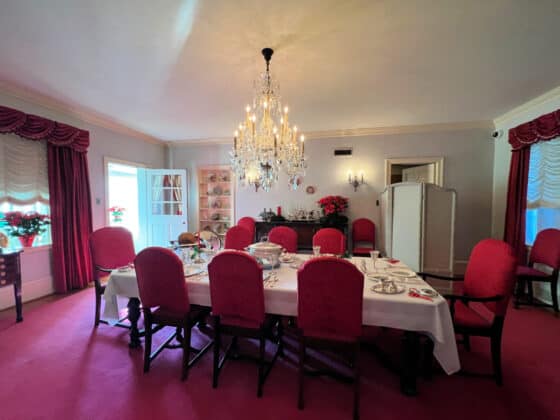 Eisenhower National Historic Site formal dining room