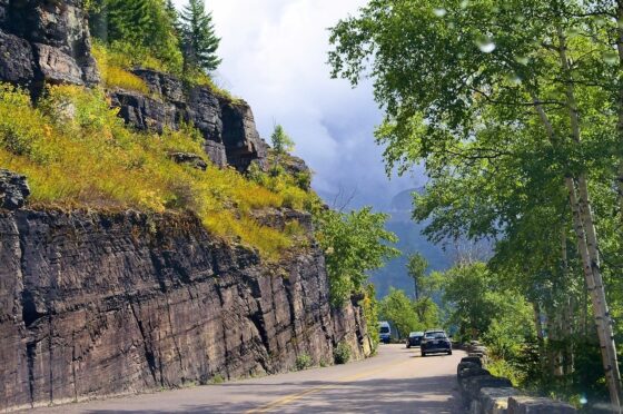 best road trips in the usa - Glacier National Park's Going-to-the-Sun Road