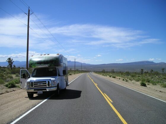How to Prepare for Your First RV Trip - rv on side of road