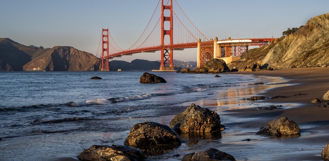 Places To Visit In California This Year - san francisco golden gate bridge and water