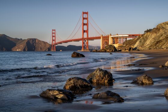 Places To Visit In California This Year - san francisco golden gate bridge and water