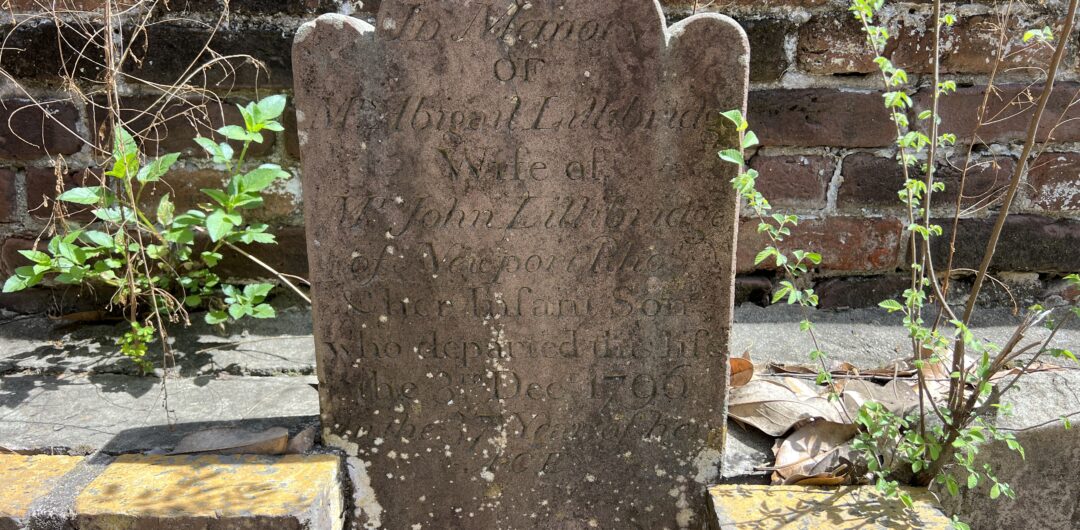 Savannah City Cemetery Sanctuaries Colonial Park- worn headstone