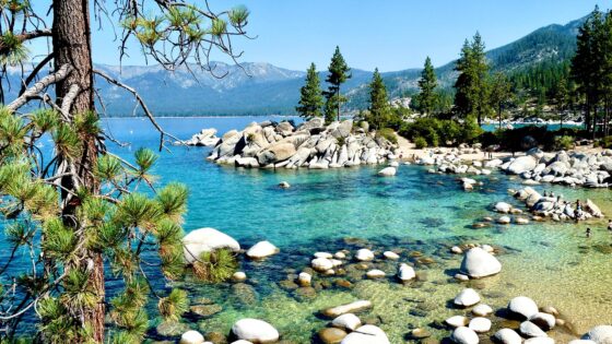 Top US Lakes - lake tahoe beach