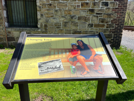 thurmond west virginia ghost town - information sign