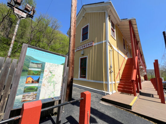 thurmond west virginia ghost town - train station side