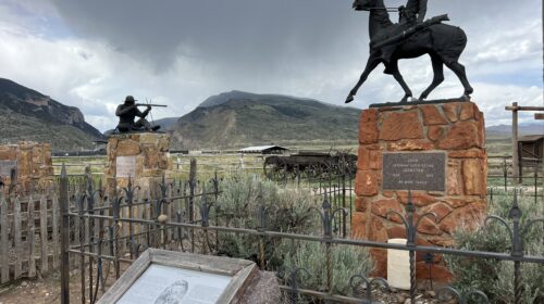 Buffalo Bill Attractions in Cody, Wyoming - old trail town. cemetery