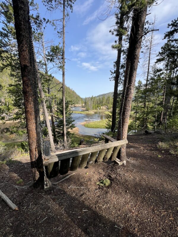From Glamping to Grand Views: Your Ultimate Northern Colorado Retreat at Arapaho Valley Ranch 2 The popular "Kissing Swing" at Arapaho Valley Ranch.