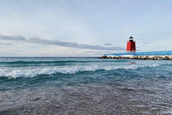 The 10 Best Fall Road Trips in the US - Lighthouse on Lake Michigan