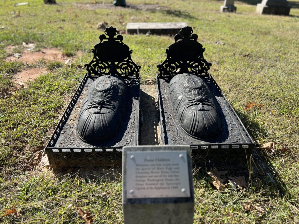 Halloween in Danville, Virginia: 6 Festive Ways to Celebrate 3 Halloween in Danville VA - Old Grove Street Cemetery walking tours caste iron graves