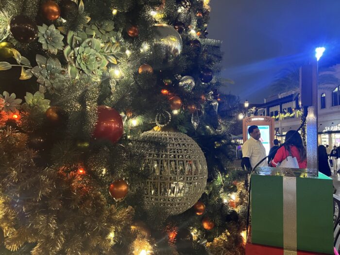 Disney Springs Christmas Tree Stroll: A Festive Free Experience at Walt Disney World 4 Disney Springs Christmas Tree Stroll - silver ornament