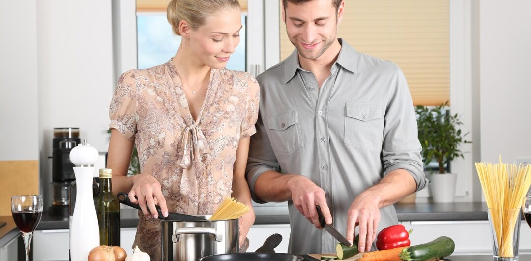 How to Squeeze Self-Care Into Your Day When Life Gets Busy - Couple Cooking