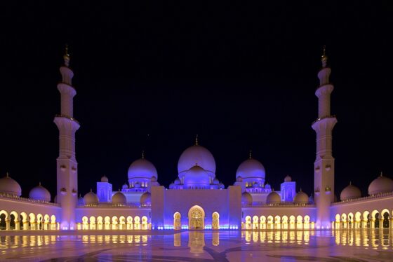 Why Abu Dhabi Should Be Your Next Big Adventure - Mosque at Night