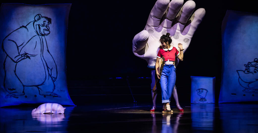 cirque du soleil Disney Drawn to Life Disney Springs - giant hand